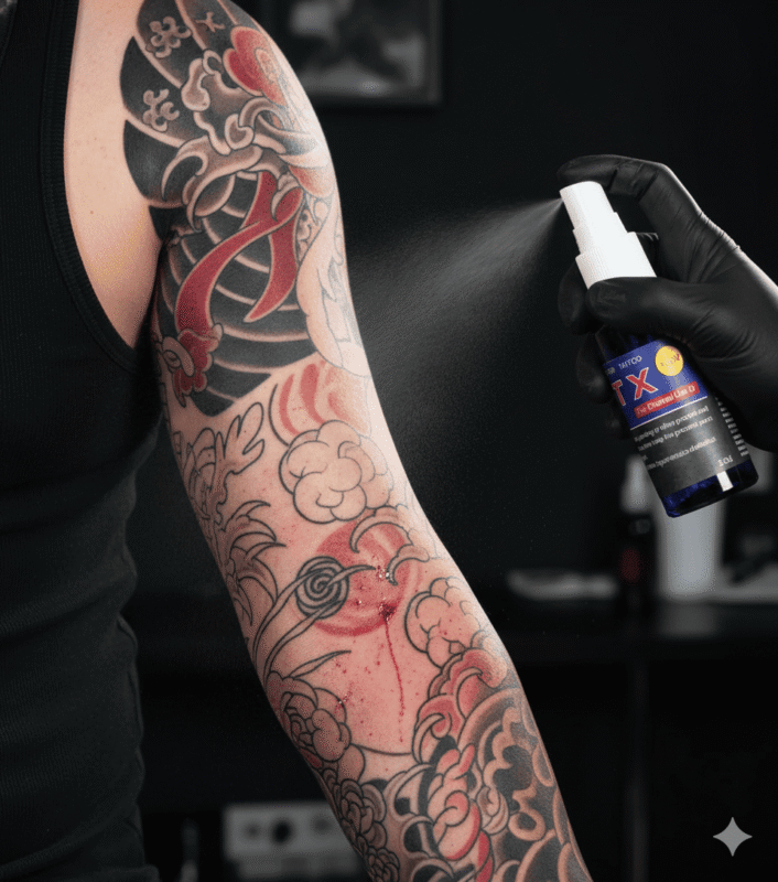 Primary Cream vs Secondary Spray: Combo Guide for Tattoos 3 Gemini Generated Image yb8rayyb8rayyb8r 1